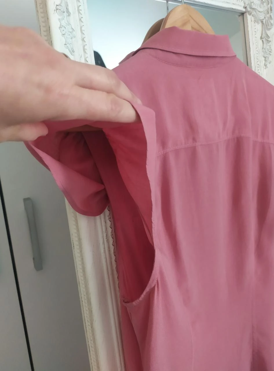 Blusa Feminina Replay Dusty Rose Sem Mangas de Viscose com Babado P – photo 12